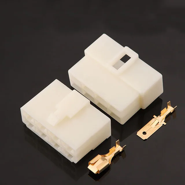 8p Male Or Female Housing Original terminal electrical connectors 6.3mm