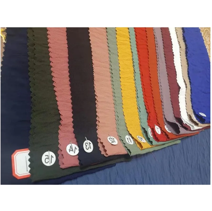 CEY Fabric Air Flow Polyester Solid Colors Woven Fabric Four Way Spandex Clothing Material 170GSM