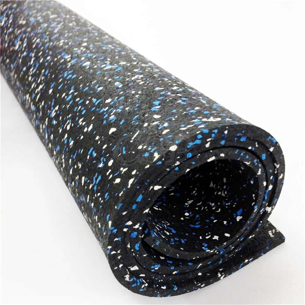Anti-Shock Rubber Gym Flooring Rolls Custom Colors EPDM Gym Rubber Floor Rolls