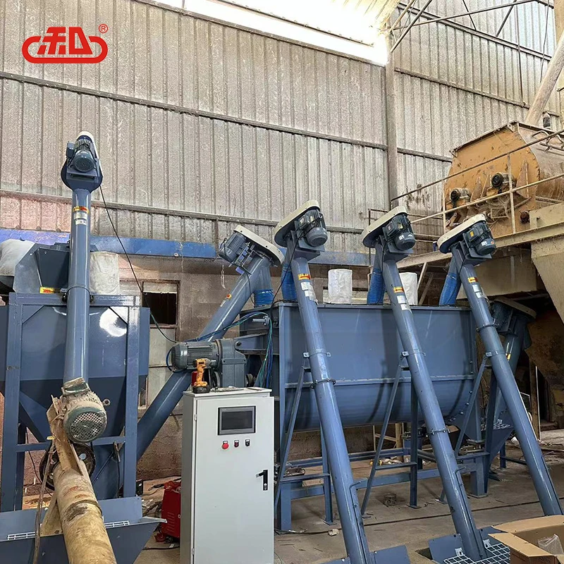Poultry layer 2-3 t/h mash powder feed making plant with automatic batching