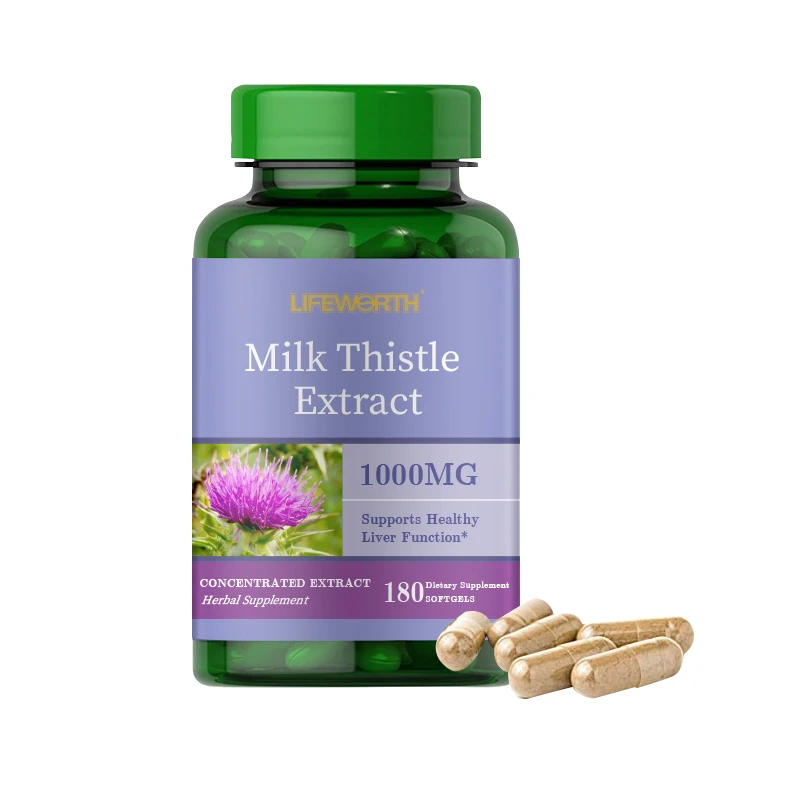 Lifeworth Wholesale Puritans Pride Milk Thistle 4:1 Extract 1000 Mg (Silymarin) Softgels 90 capsules