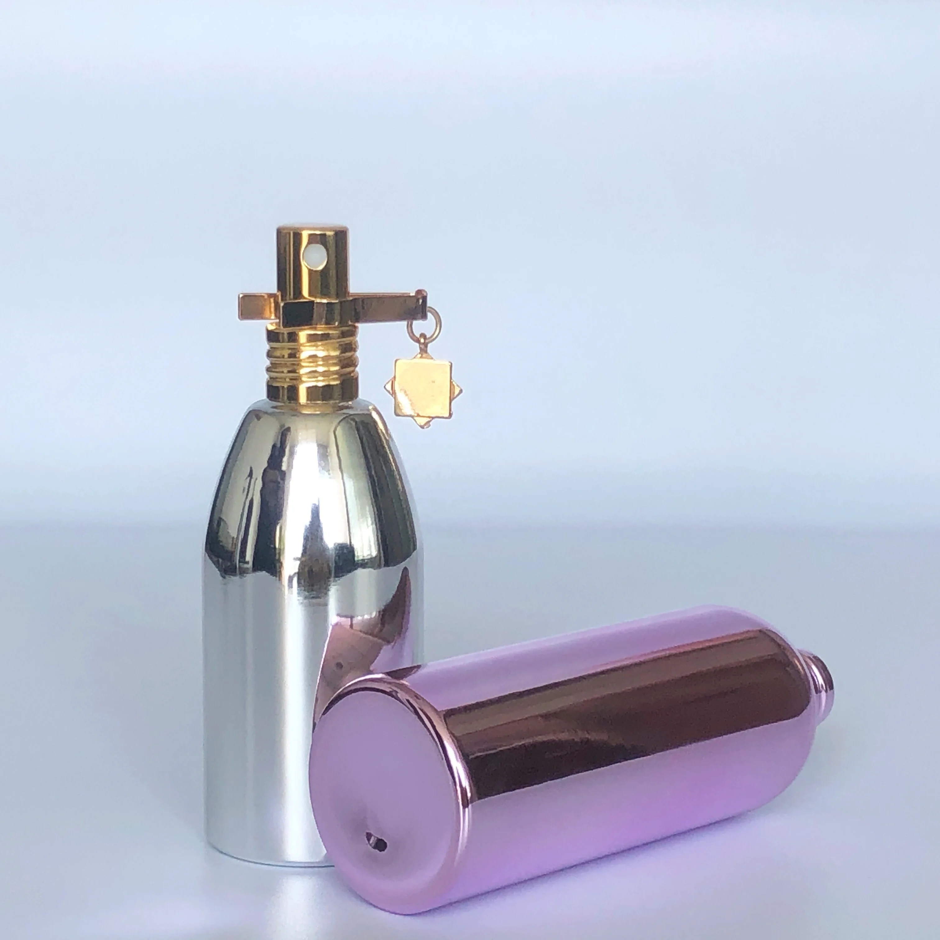 Chinese Wholesale Pump Spray 100ml 200ml Fine Mist Spray Empty Aluminium Bottle For Cosmetic Montal Perfume Jar Lotion Packaging