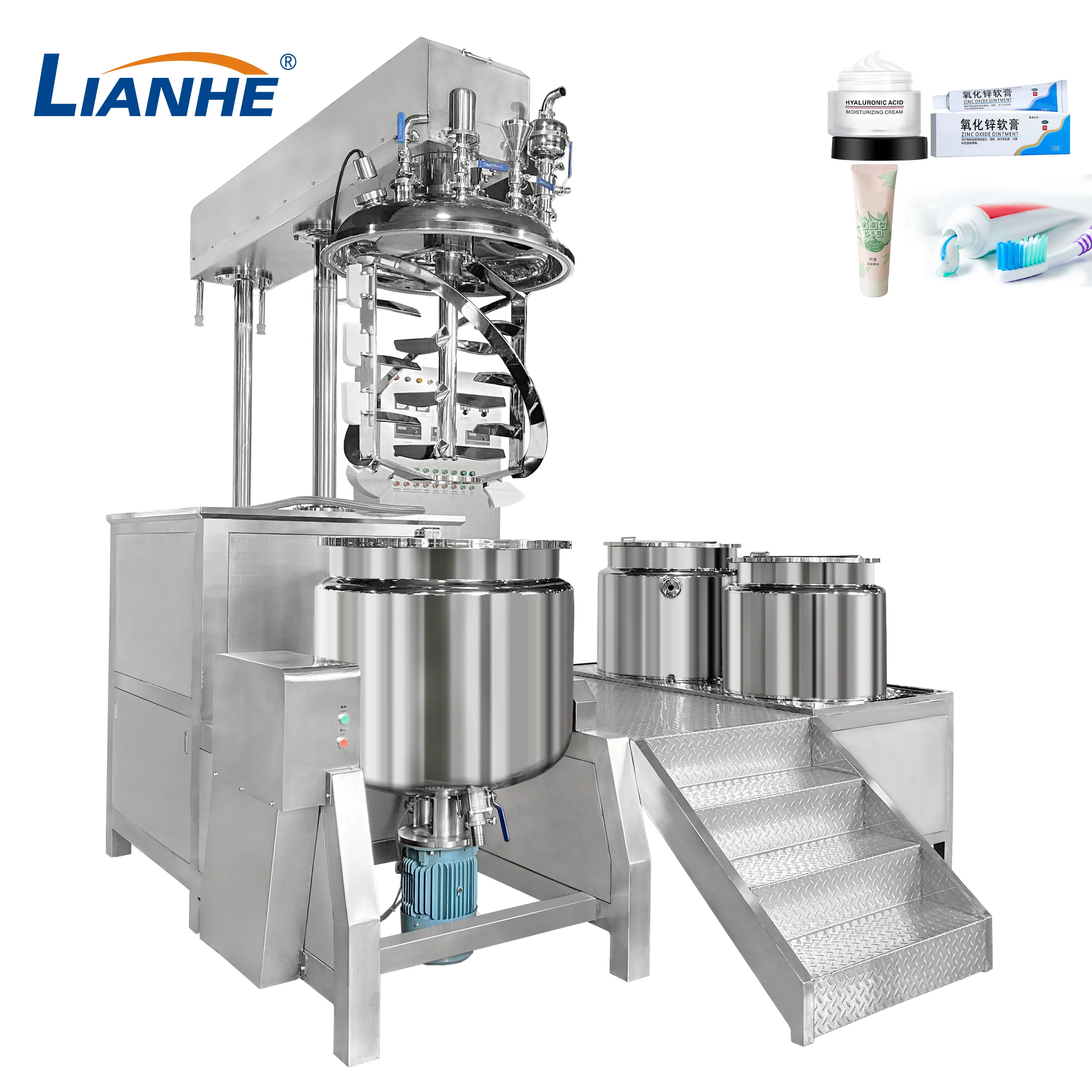 Lianhe Liquid Soap Production Line Mayonnaise Making Machine Cosmetic Manufacturing Machines Soap Making Machine for factory
