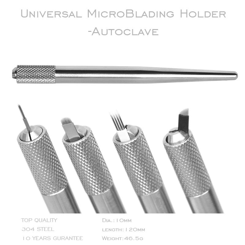 PMU BEAUTY Professional Permanent Makeup  Universal Autoclave Stainless Steel Microblading Pen