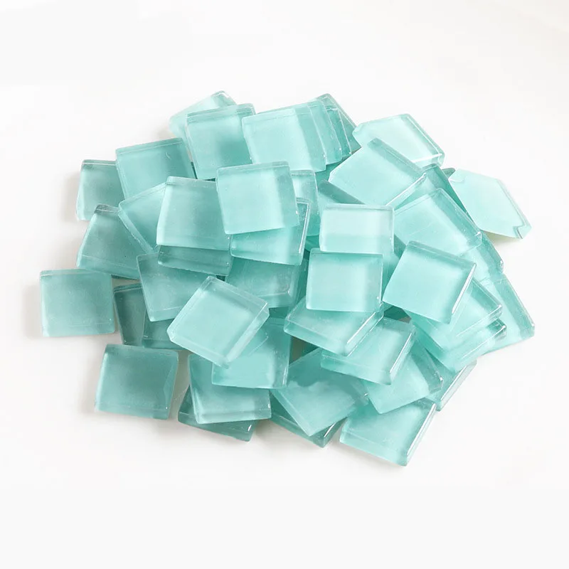 Crystal Mosaic Tiles Squares Stained Glass for Crafts Supplies DIY Picture Frames Handmade Jewelry Coasters Art Decoration