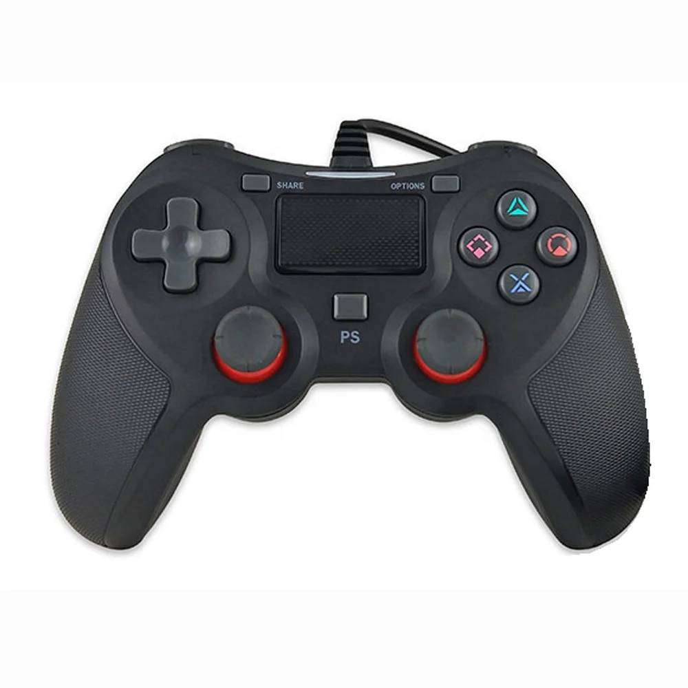 2023 Original Logo PS4 Controller Buttons Joystick Wired Game Controller Fit PS4 Gamepad Wholesale PS4  Controller