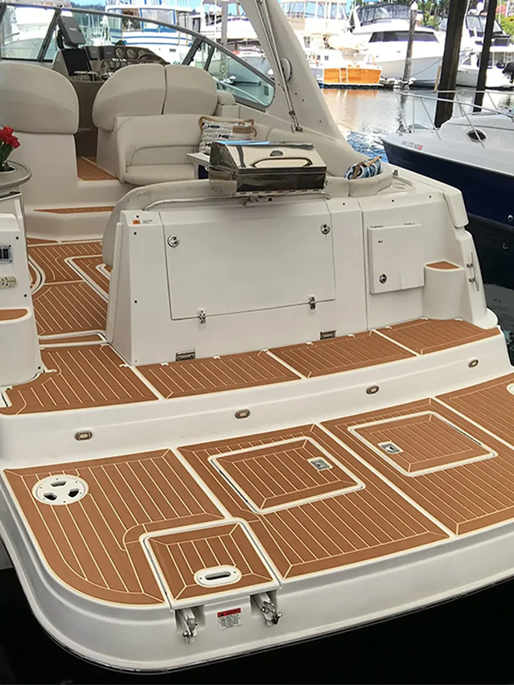 Ocean sport Wholesale Customized  EVA Foam Teak Floor Decking Sheet  EVA foam decking mat UV boat flooring 230*90*0.5/0.6CM