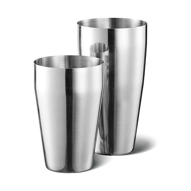 Strainer Double Measuring Jigger Mixing Spoon Bartender Kit Boston Cocktail Shaker Set