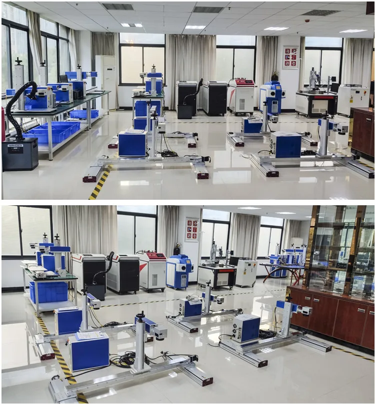 Raycus 30w fiber laser with 1000*600mm gantry moving table for engraving large metal plates tiles tubes rulers stainless steel