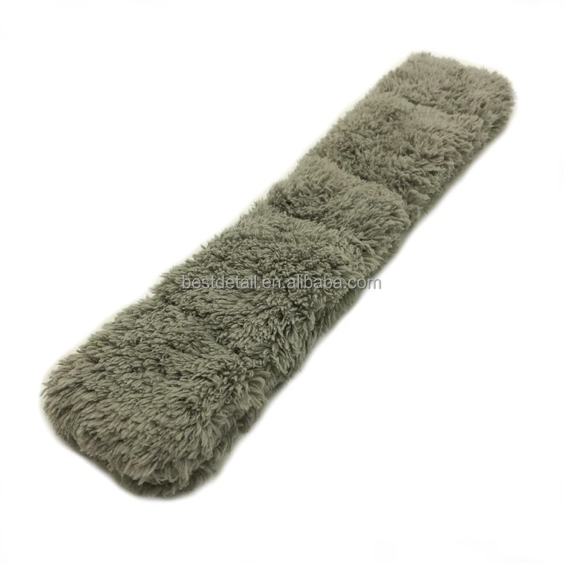 Plush Twisted Microfiber Car Drying Towel with Magnet Auto Detailing Wash , Dry The Side Mirror Door Handle Emblem License Plate