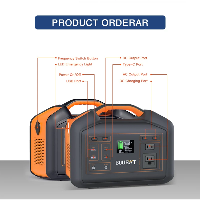 portable power station 600w 568wh solar power bank station generator