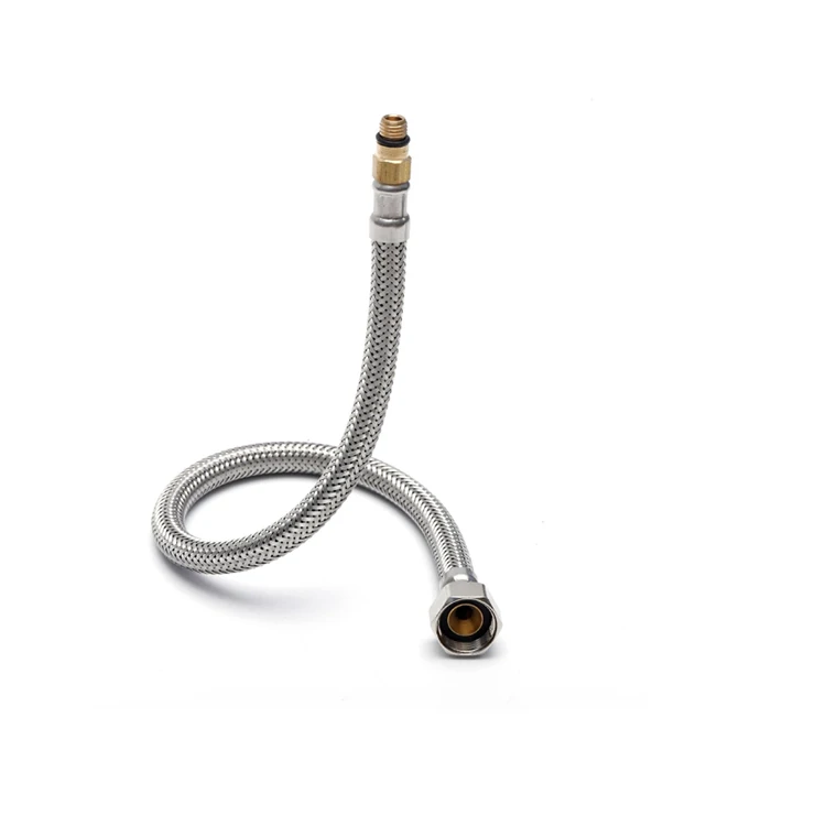 Cheap price high pressure stainless steel braided 304 toilet hose for bathroom kitchen toilet