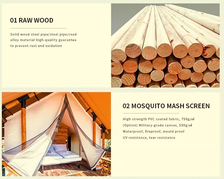 Eco Home Cabin Safari Tent  Glamping Tents Safari China Yurt Luxury Tent