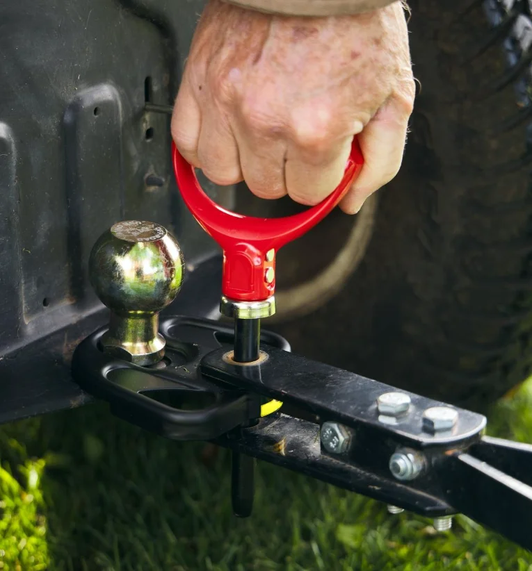 Customized carbon steel Auto-Locking Magnetic Hitch Pin  Strong Heavy Duty Magnet Trailer Gate Pin for Mowers  Lawn Tractors