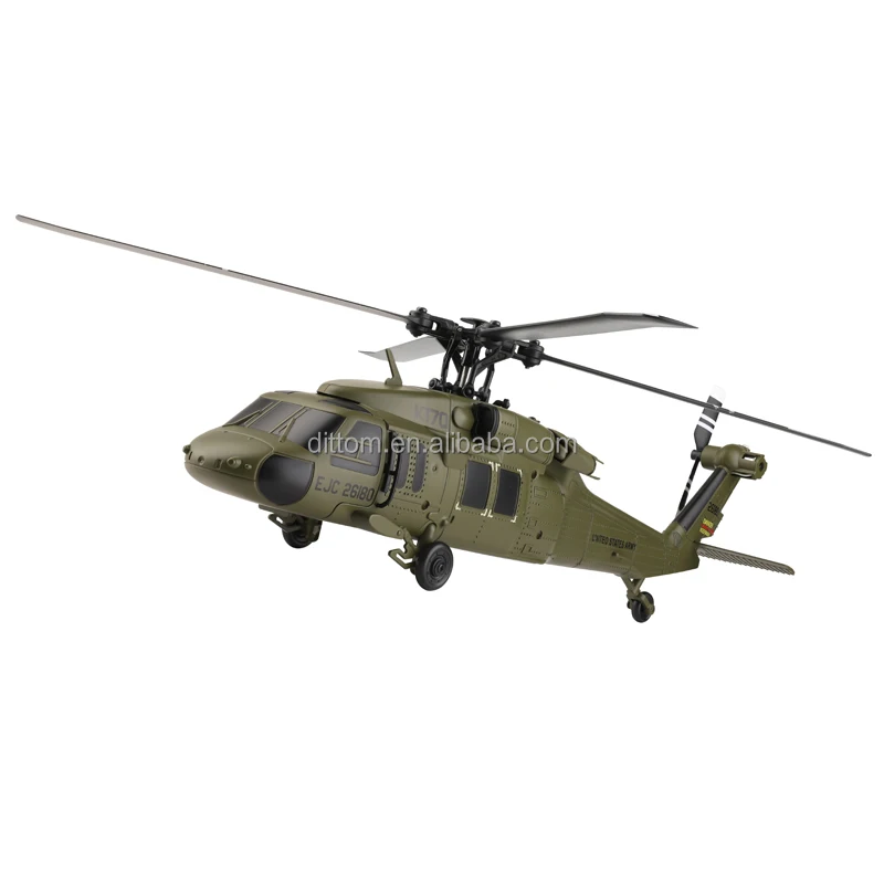 WLtoys K170 Black Hawk UH-60L RC Four-blade Brushless Helicopter 2.4G 4CH  Flying Copter Model With 6-axis Gyroscope