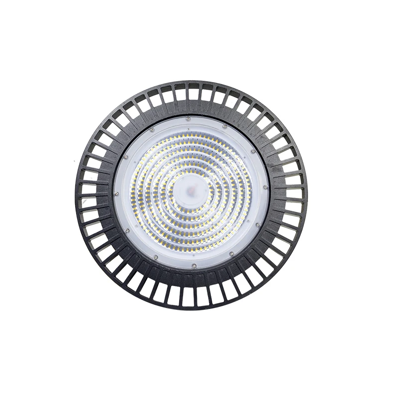 LED High Bay Light Solar Powered UFO Shaped Hanging Hook LED Light with Remote for Factory Warehouse Church