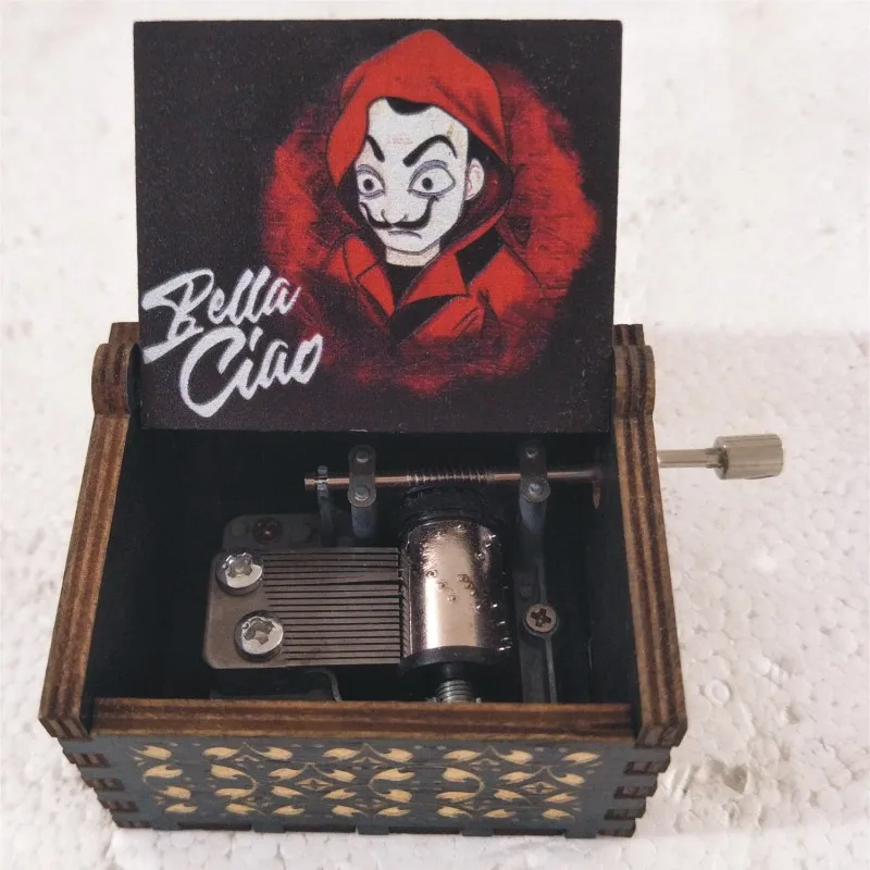 Бумажная музыкальная шкатулка Bella Hello, Музыкальная шкатулка с механизмом 18 Note, музыкальная шкатулка под старину, лучший подарок для детей, друзей