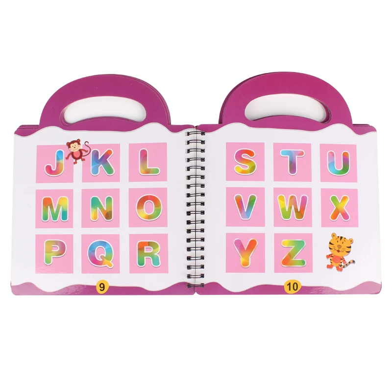 Custom Alphabet Book Study English Bilingual Hardcover ABC Book For Kids With Handle