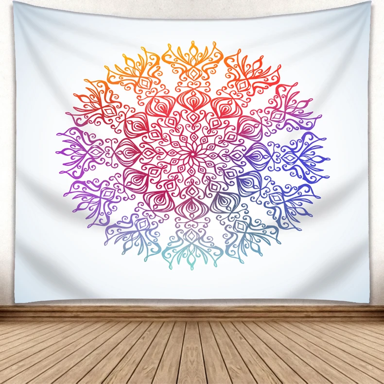 Customized Designed Psychedelic Fancy Mandala Style Decorative Wall Hanging Tapestry