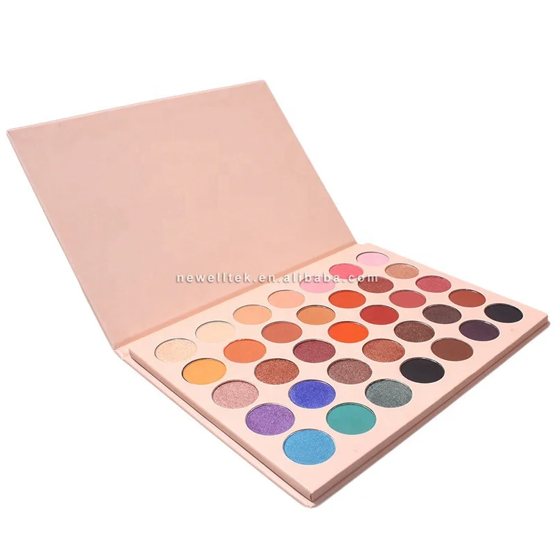 Wholesale Loose Mineral 35 Colors Mixed Eyeshadow Cosmetics Makeup Private Label Shimmer Eyeshadow Palette