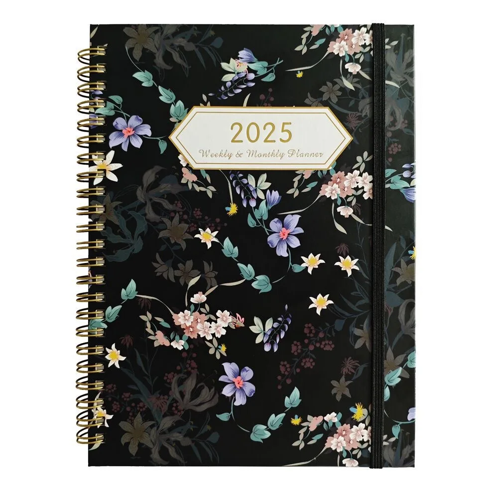 Full Color Custom Design Notebook A4A5 Spiral Bound Planner Daily Weekly Monthly Spiral Planner Custom Inner Pages