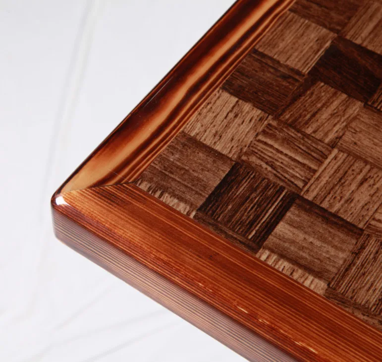 New Design  Epoxy Resin Wood Mesas Restaurant Coffee Restaurant Dining Table Top tavolo da giardino