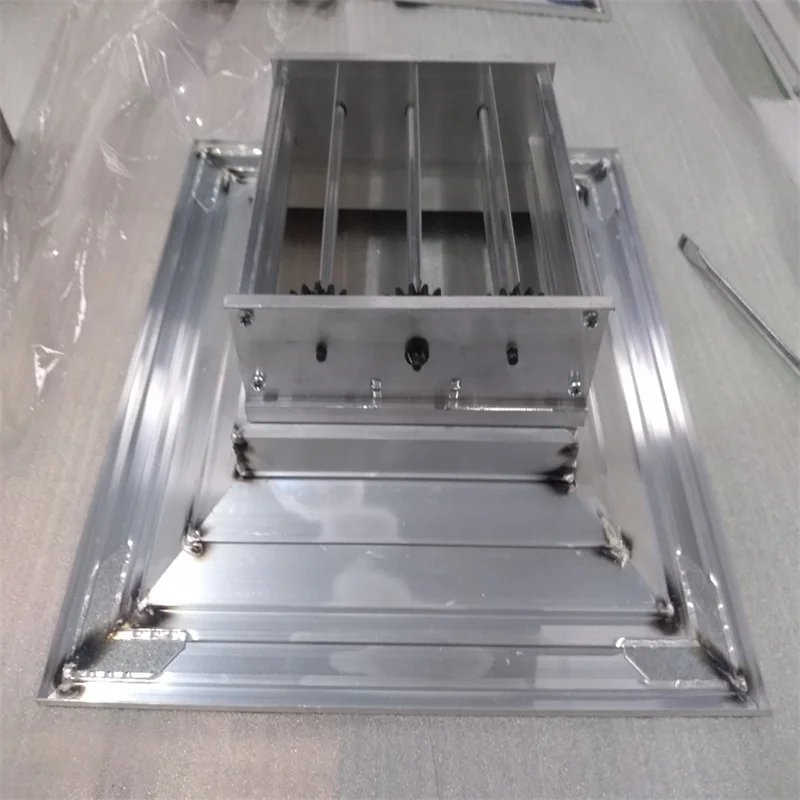 Air duct supply air diffuser damper aluminum adjustable gear control opposed blade damper