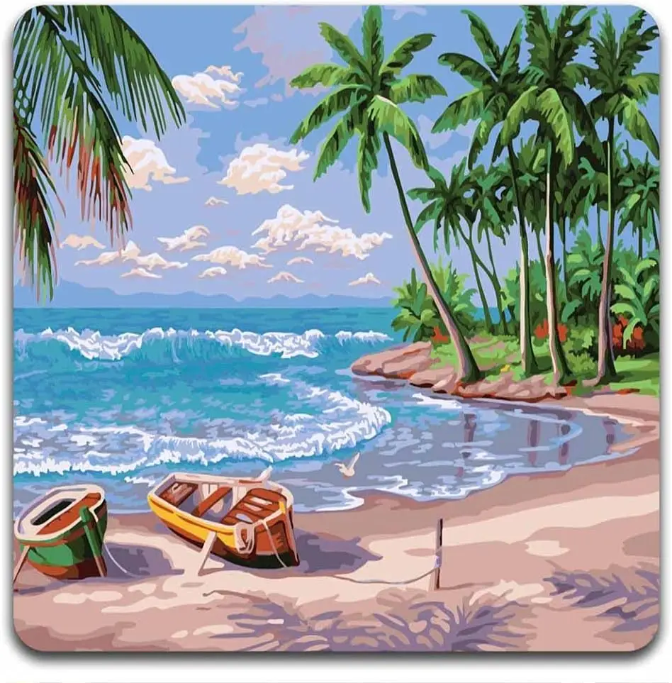 Washable and Reusable Square Polyester Fabric and Neoprene Drink Coaster