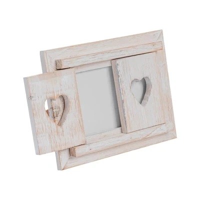 Hot Selling Good Quality wood picture frame Muti frame shelf with four photo frames For Home Decor