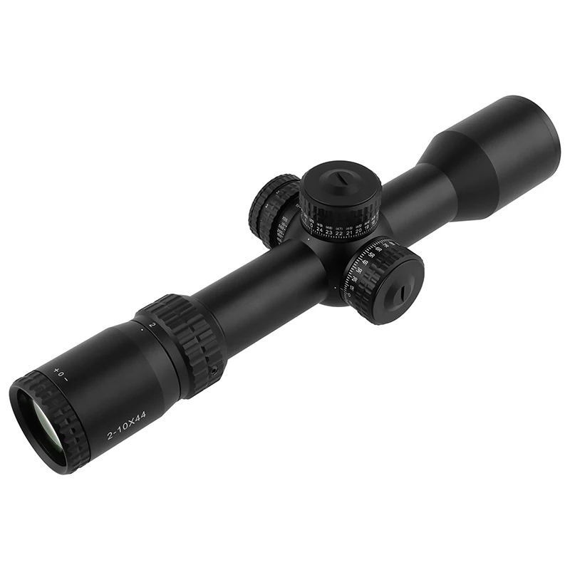 Hunting First Focal Plane Telescopic Sight 2-10x44 34mm Tube With Zero Reset Function Tactical FFP Scope IPX7 Waterproof