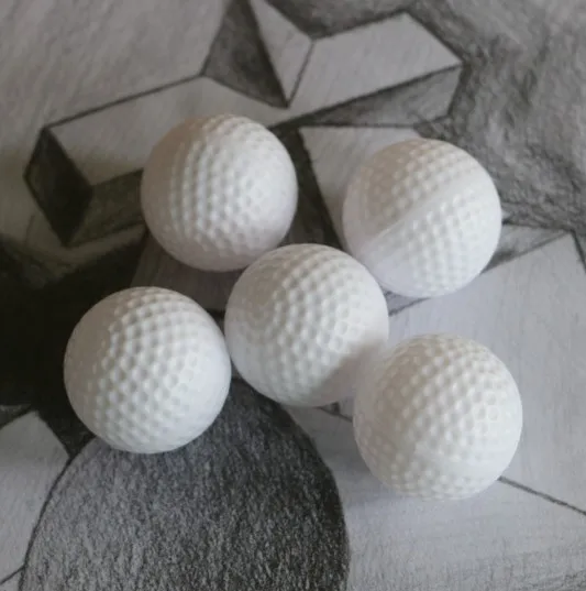 White plastic Hollow Practice Golf Balls for Beginner Indoor Outdoor Training