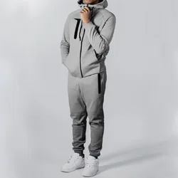 Mens Sweat Suits Zips Jogging Suit Track Suit Custom Logo Jacket Tracksuits For Men