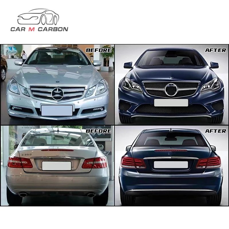 2009-2013Year W207 Car Bumpers For E200 E300 E250 Upgrade Body Kits E Class Coupe Old To New Facelift Conversion kit Headlight
