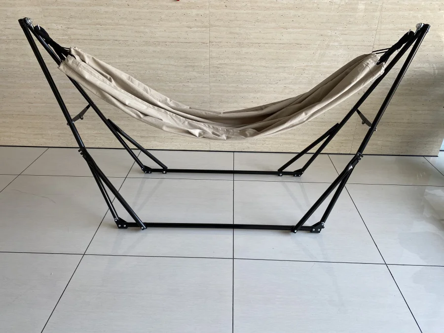 Folding hammock with stand  Versatile Hammock with Stand Lightweight and Perfect for Relaxation Anytime