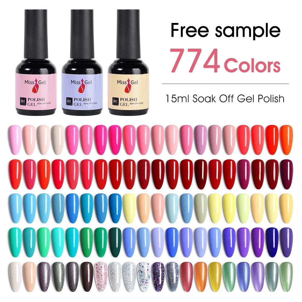 Missgel 774 Colors Wholesale Supplies UV Led Naturel UV Semi Permanent Vernis Ongles