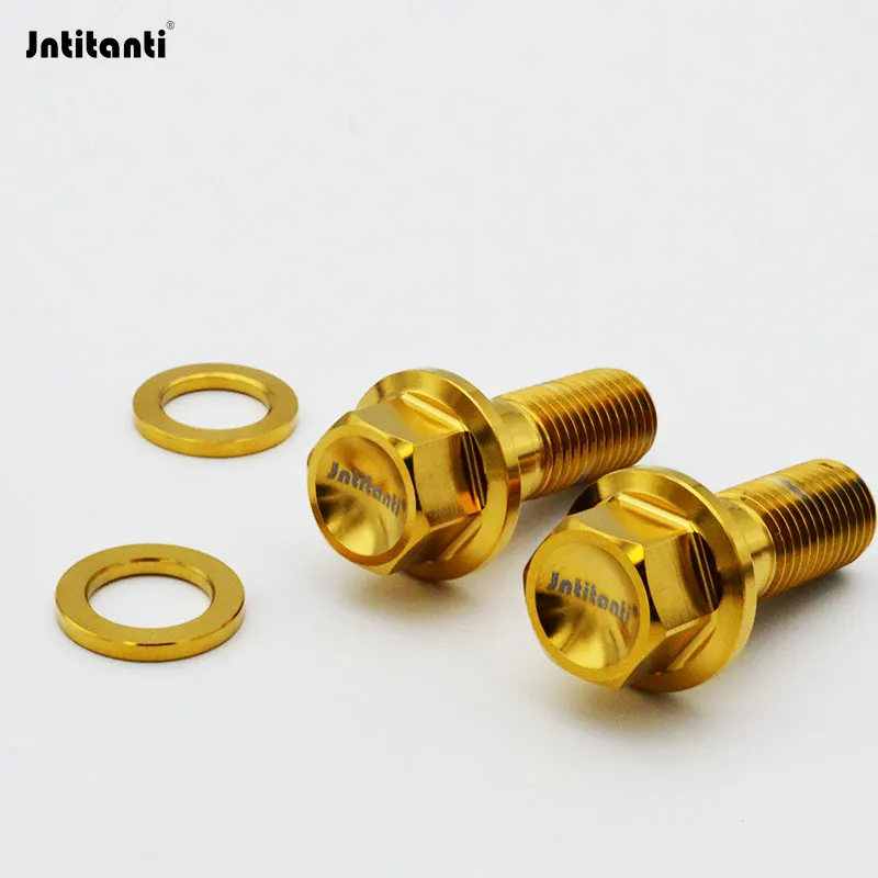 Jntitanti Gr5 titanium flange bolt fastener screws bolt for Motorcycle