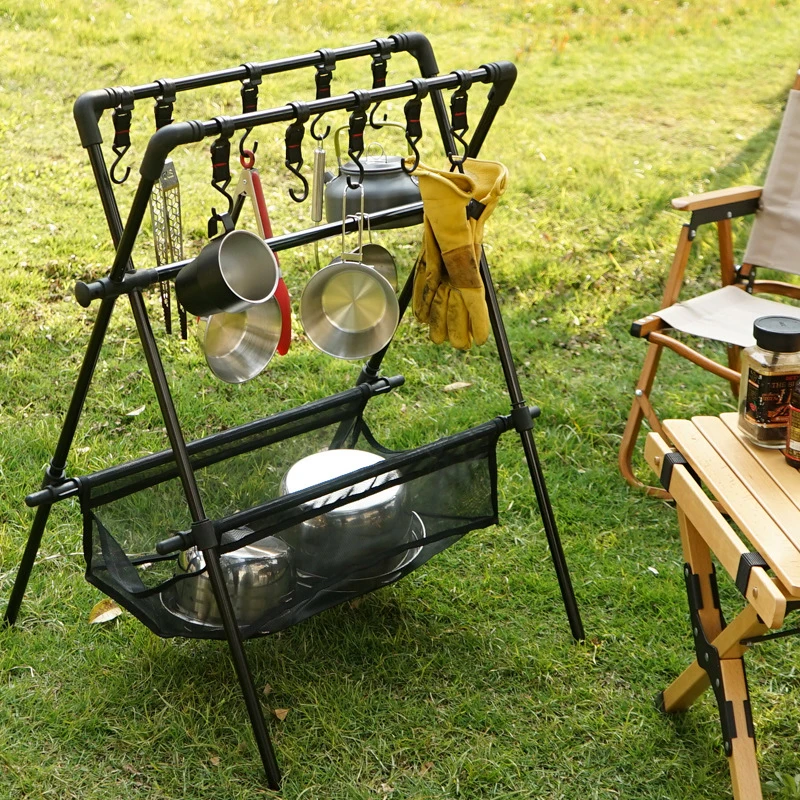 Wholesale Outdoor Picnic Double Layer Stainless Cup Camping Heat Insulation Coffee Insulation Anti-scald Portable Mug Cup Set