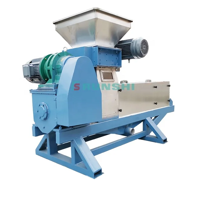 Stainless steel food waste screw press processing machine/cassava residues dewatering screw press