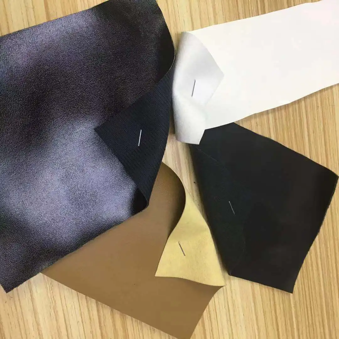 Stock lot of PU artificial leather in low price for sofa , furniture and shoes