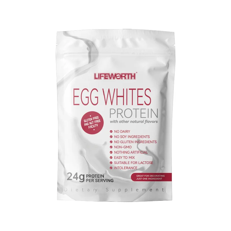 LIFEWORTH Egg White Protein Powder Low Carb, Keto, Vegetarian