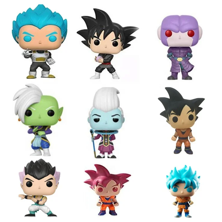 Игрушки FUNK POP 315HIT 316ZAMASU 317WHIS 319GOTENKS 24GOKU RED HAIR 121GOKU BLUE 156 blue vegeta 260ROSE GOKU 09GOKU
