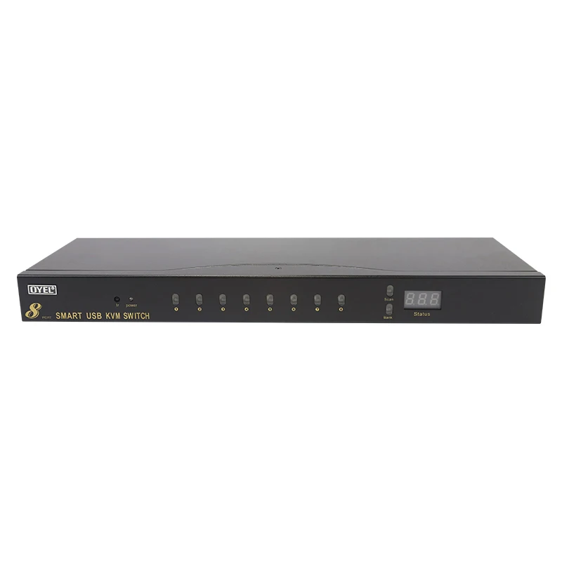8 port Manual series USB VGA KVM switch Factory price 8 input 1 output with usb hub support 1920X1080@60HZ