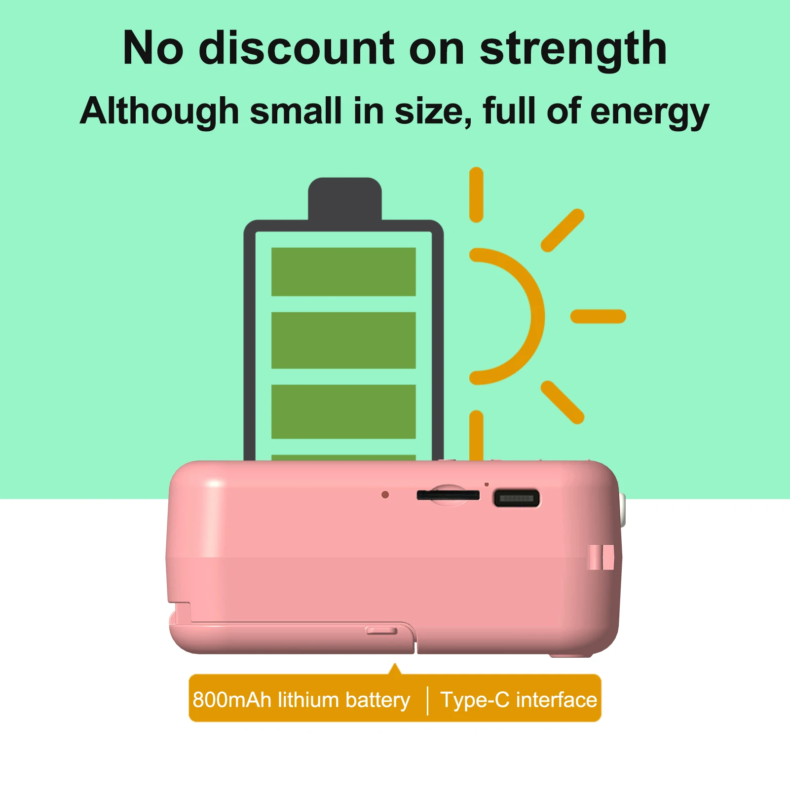 Popular Vintage Kids Children Mini Photo Printer 1080P Instant Print Camera Wireless Thermal Label for Travel List Work Memo