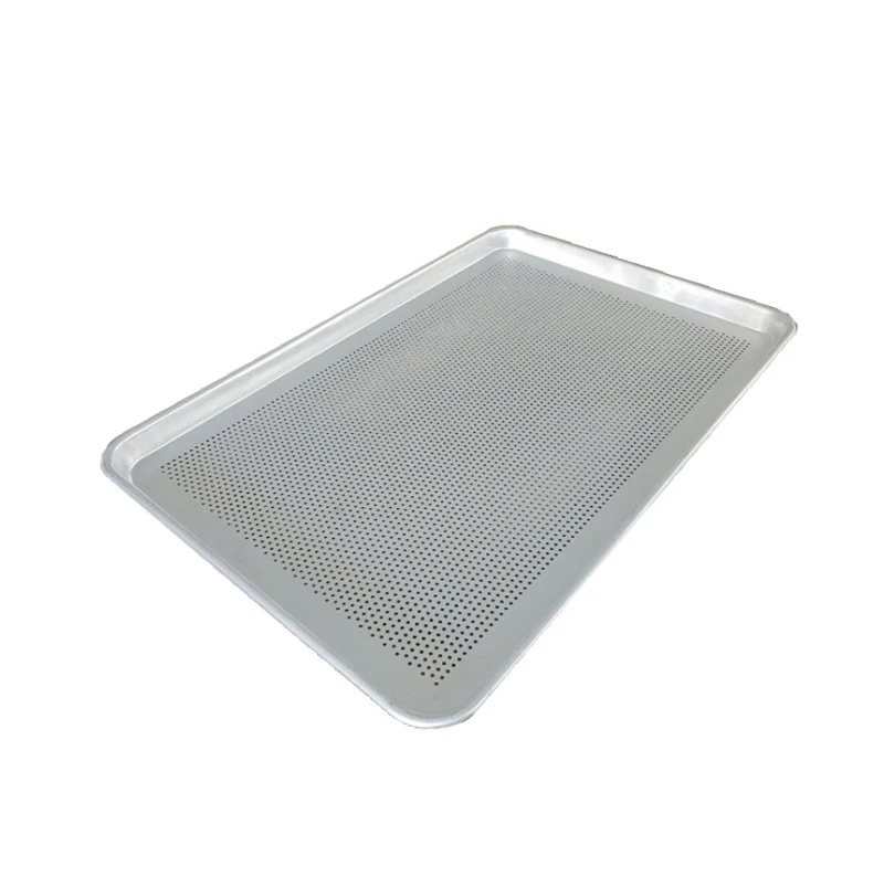 Rectangle Aluminum Perforated Tray Non-stick Baking Pans for Oven Cake Bread