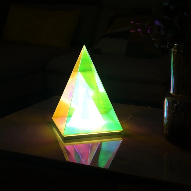 Кубик ВОДЫ RGB 15 см, современное настольное украшение, светодиодный ночник, красочный кубик, акриловый светильник, кубик, настольная лампа для спальни