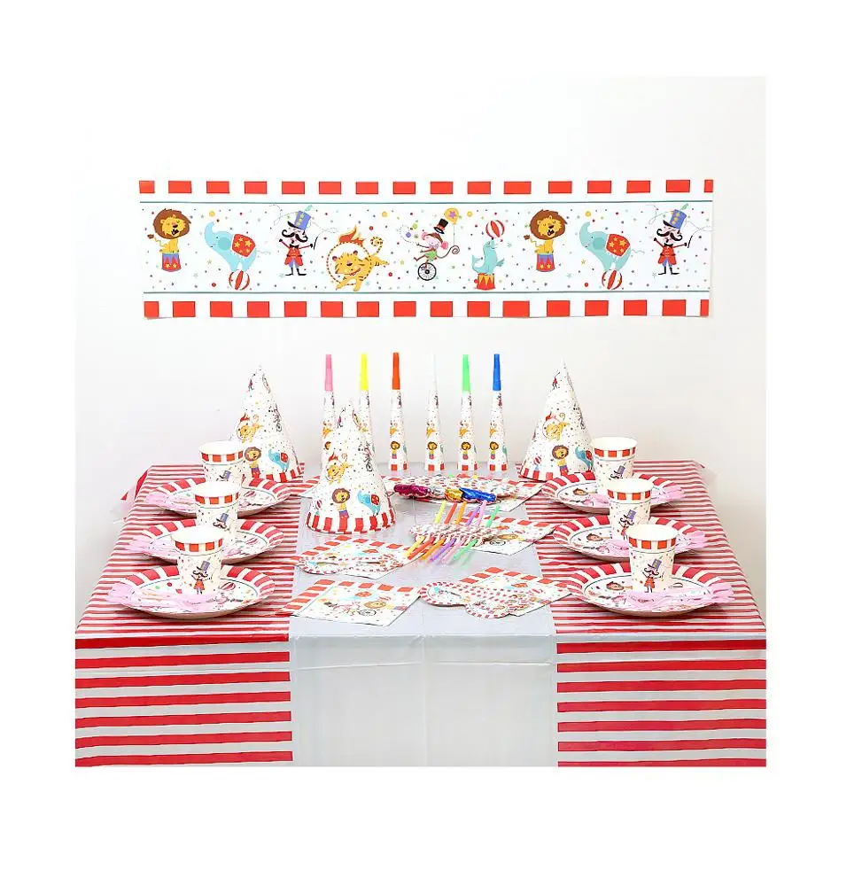 Circus Animals birthday Party Decorations Carnival Party Supplies
