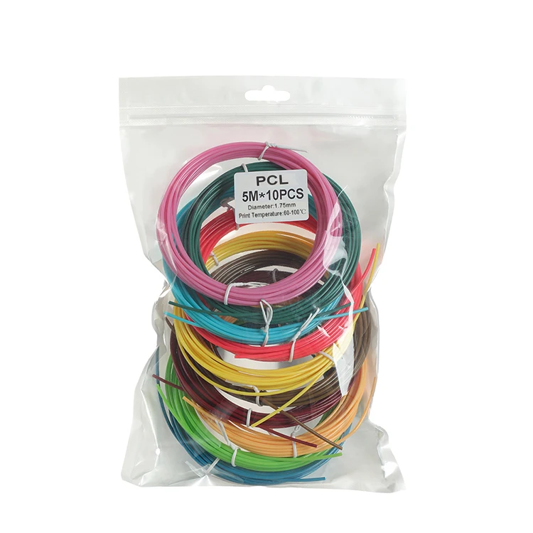 DSWAY 3D Pen Filament PCL Plastic 50 Meter 10 Colors Consumable 3D Handle Set 3 d Refill Drawing Pen Kids Birthday Gifts