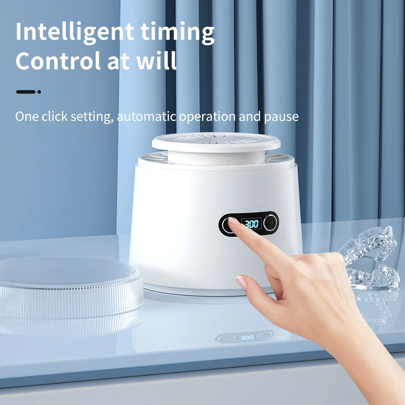Dental Heating And Drying Function Ultrasonic Cleaning with UV and Fan retainer cleaner accessories cleaning device