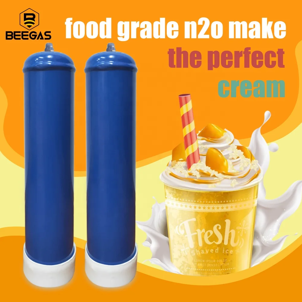 N2O Bouteille 0.95L 120Bar N2O Nitrous Oxide Cream Deluxe Chargers 580G Bonbonne De Gaz