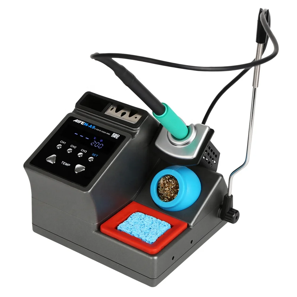 Паяльная станция Aifen A902 A9 A9Pro t115 t210 t245 3 в 1 SMD для ремонта печатных плат